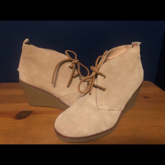 Sperry suede wedge booties - Picture 2 of 5